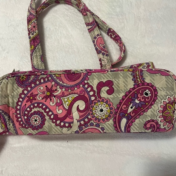 Vera Bradley Paisley Pink Purple Shoulder Bag - Picture 3 of 4